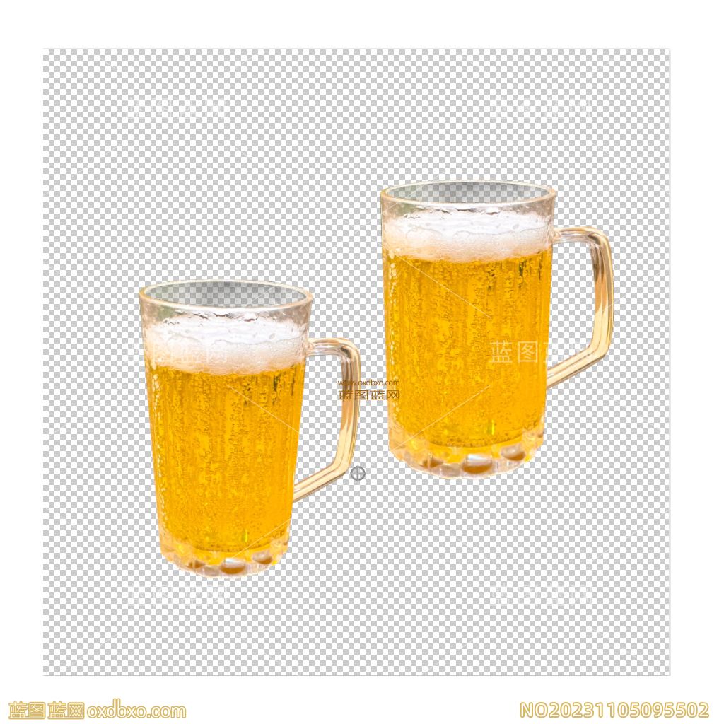 大杯扎啤杯散啤酒自酿啤酒大杯PSD免抠素材.jpg
