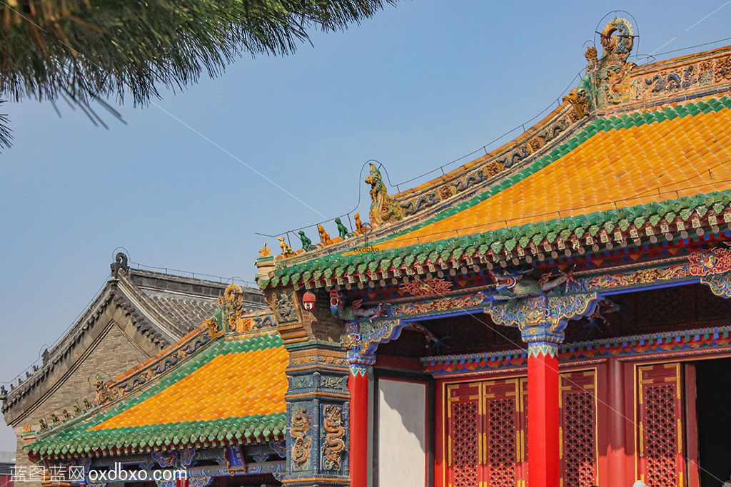 沈阳故宫 清皇宫 屋顶 殿顶 大政殿 大殿 商业 商用 摄影 图片 素材-suoluetu.jpg