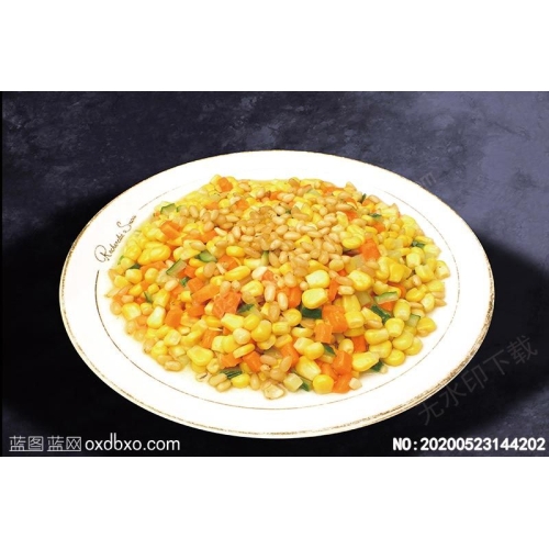松仁玉米菜谱湘菜系列美食菜牌素材_作品编号NO:20200523144202