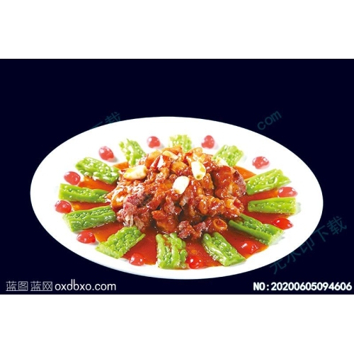 翡翠烧牛尾菜谱湘菜系列美食菜牌素材_作品编号NO:20200605094606