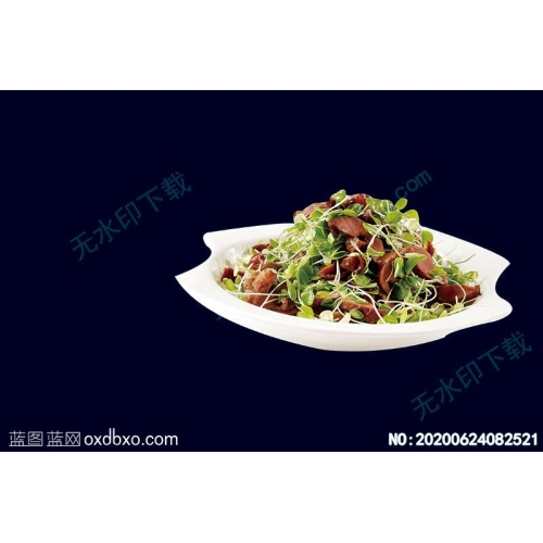 香椿芽拌鸡胗菜谱湘菜系列美食菜牌素材_作品编号NO:20200624082521