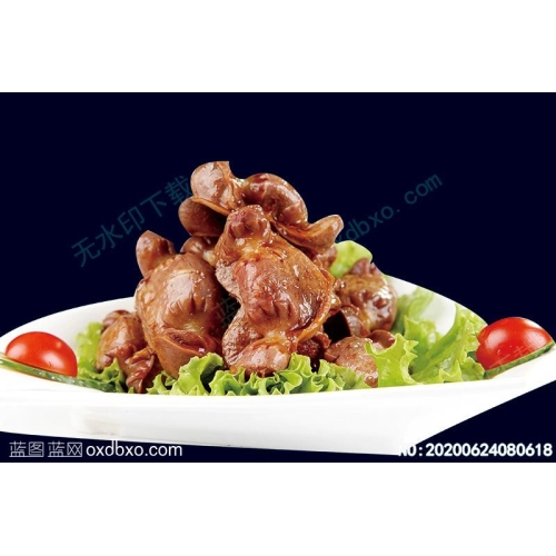 卤水鸡胗菜谱湘菜系列美食菜牌素材_作品编号NO:20200624080618
