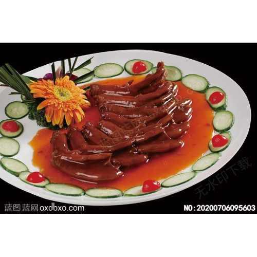 秘制鸭掌菜谱湘菜系列美食菜牌素材_作品编号NO:20200706095603