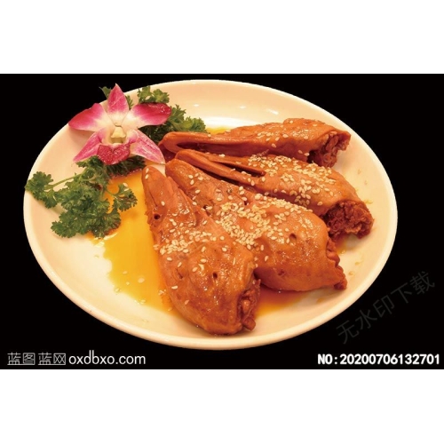香辣鸭头菜谱湘菜系列美食菜牌素材_作品编号NO:20200706132701