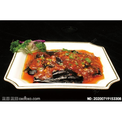 嫂子烧茄子菜谱湘菜系列美食菜牌素材_作品编号NO:20200719153308