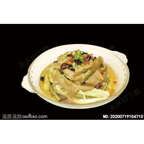 蒜泥茄子菜谱湘菜系列美食菜牌素材_作品编号NO:20200719154710