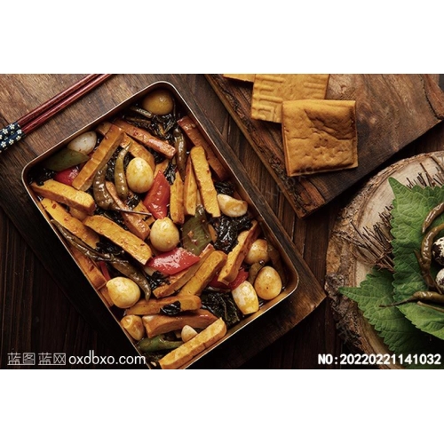 苏子叶干豆腐韩式美食图片韩餐系列韩食素材_作品编号：20220221141032