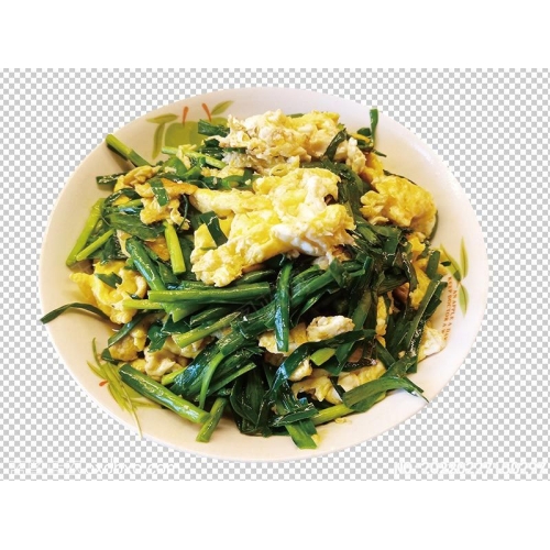 韭菜炒鸡蛋美食活层免扣图片美食素材_作品编号：20220227150297