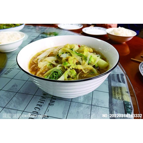 大白菜炖粉条原创美食菜谱摄影图片素材_作品编号：20220314143332