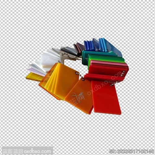 五颜六色的亚克力免抠PNG素材_素材编号：20220317102148