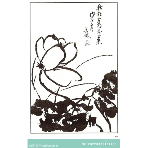 芥子园翎毛花卉画法中国传统国画素材_作品编号：NO:20220320104435