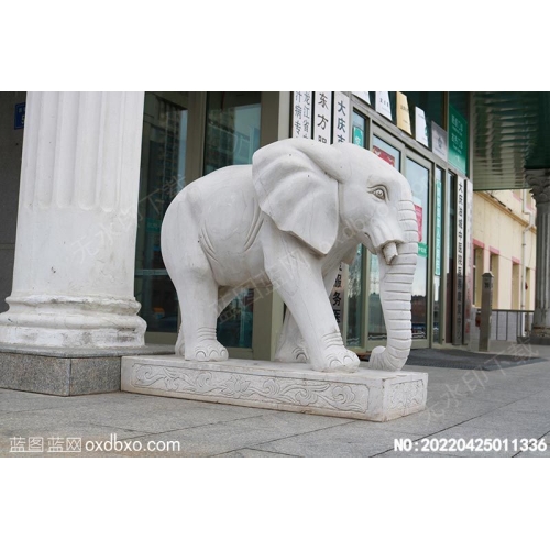 石象大象雕刻摄影素材编号:20220425011336