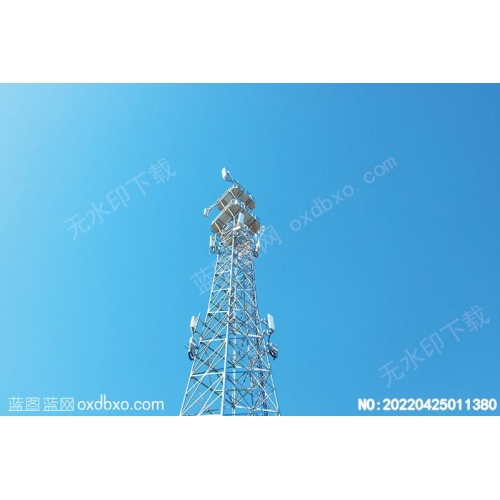 移动通信信号塔摄影素材编号:20220425011380