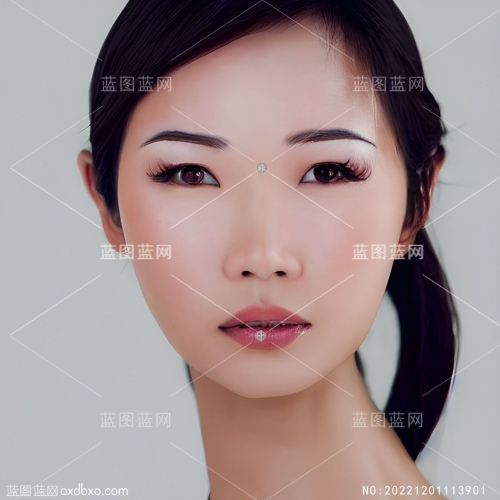东方女性亚洲少女女孩黄种人黄皮肤美女商务女青年女人头像肖像素材编号NO:20221201113901