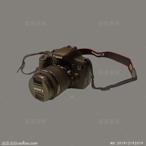 佳能750D数码相机免抠图片_素材编号NO:201912192019