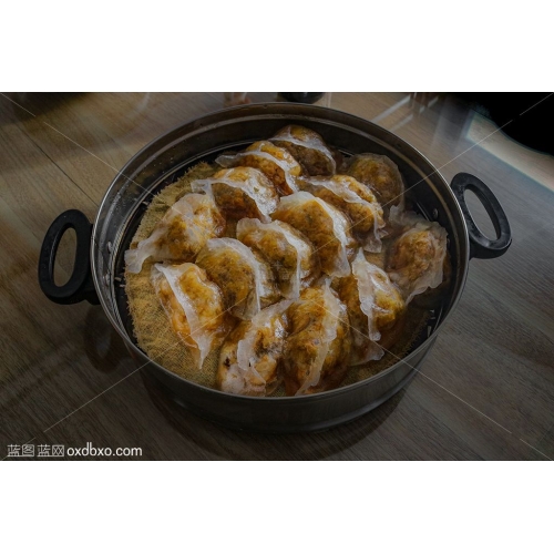 东北特色美食粉面蒸饺摄影图片素材