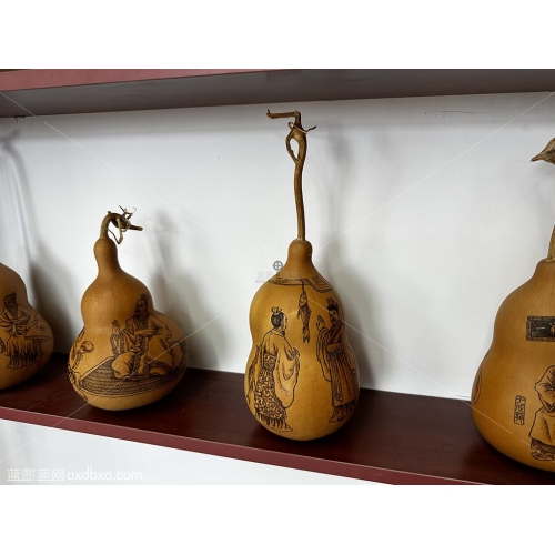 民间工艺品免费古代人物烫画葫芦烙画民间艺术工艺品摄影