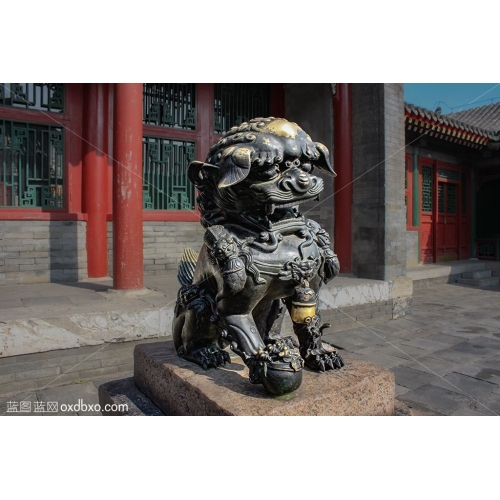青铜狮子 沈阳故宫 清皇宫 镇店之宝 吉祥物 商业 商用 摄影 图片 素材