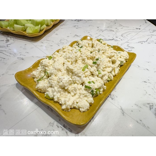 免费蓝图网络素材-美食摄影图片鸡刨豆腐大豆腐泥